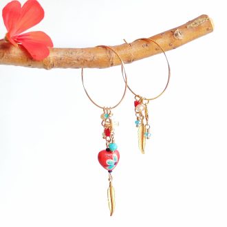 Aretes Plumaje